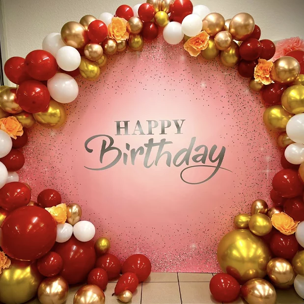 Hintergrundrahmen als Ballondekoration - Halterung aus Metall